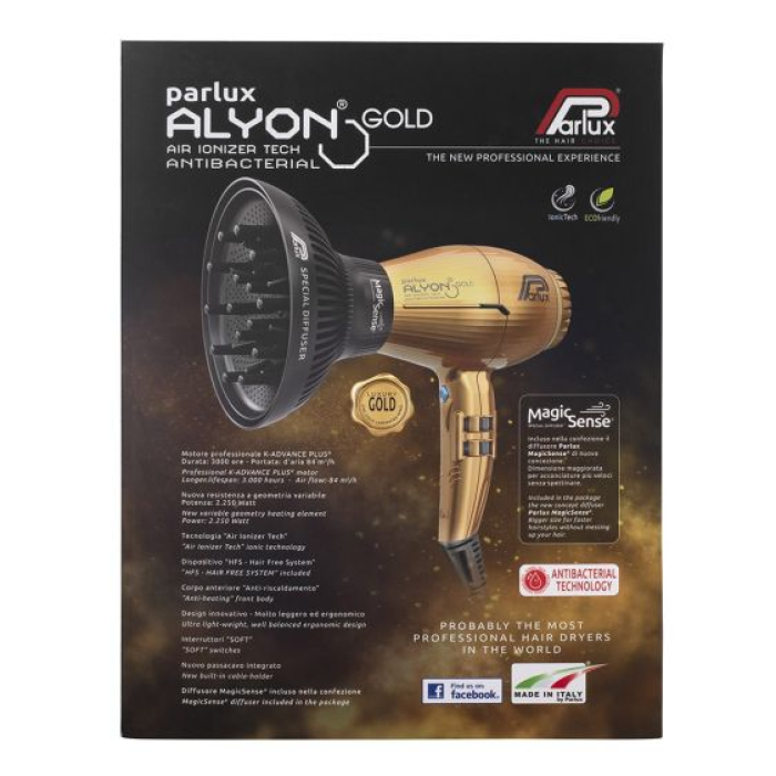 Parlux Alyon Air Ionizer Dryer With Diffuser Pack