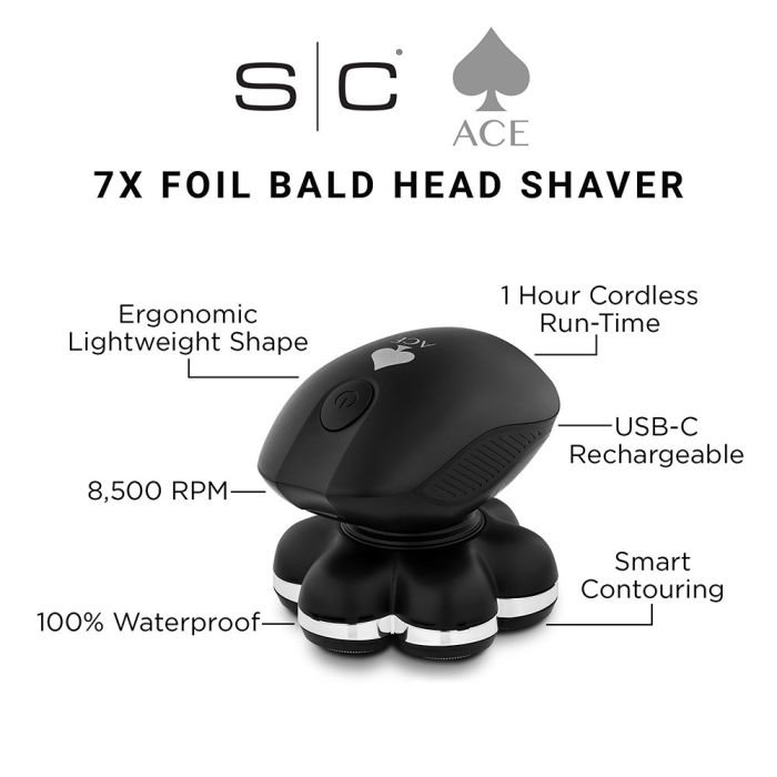 Silver Bullet StyleCraft Ace 7x Foil Bald Head Shaver