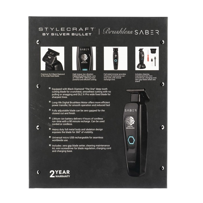 Silver Bullet StyleCraft Saber Digital Brushless Hair Trimmer
