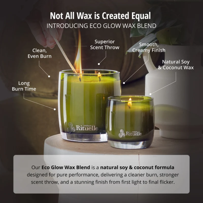 Urban Rituelle Lemongrass, Lemon Myrtle, Grapefruit & Eucalyptus Scented Soy Candle
