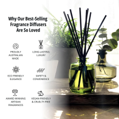 Lemongrass, Lemon Myrtle, Grapefruit & Eucalyptus Fragrance Diffuser 90ml