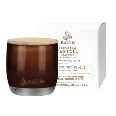 Vanilla, Lavender & Geranium Scented Soy Candle 140g