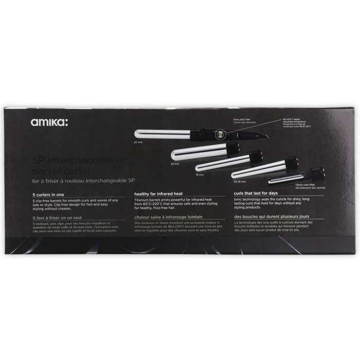 Amika Interchangeable Curling Iron 5pc Set