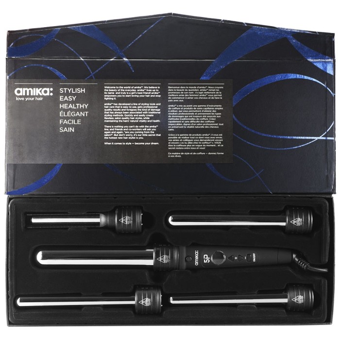 Amika Interchangeable Curling Iron 5pc Set