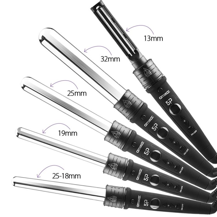 Amika Interchangeable Curling Iron 5pc Set