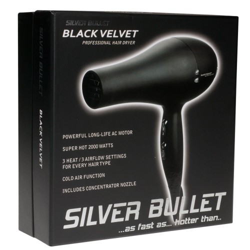 Silver Bullet Black Velvet Professional Hair Dryer 