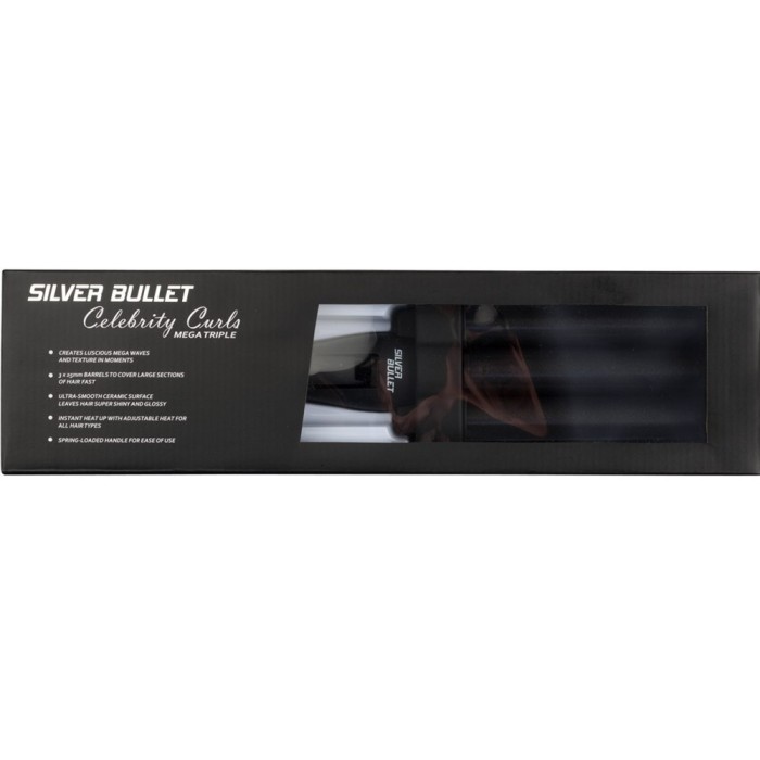 Silver Bullet Celebrity Curls Mega Triple Barrel Curling Iron