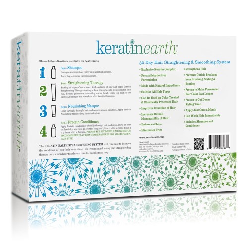 Keratin Earth Hair Straightening & Smoothing System