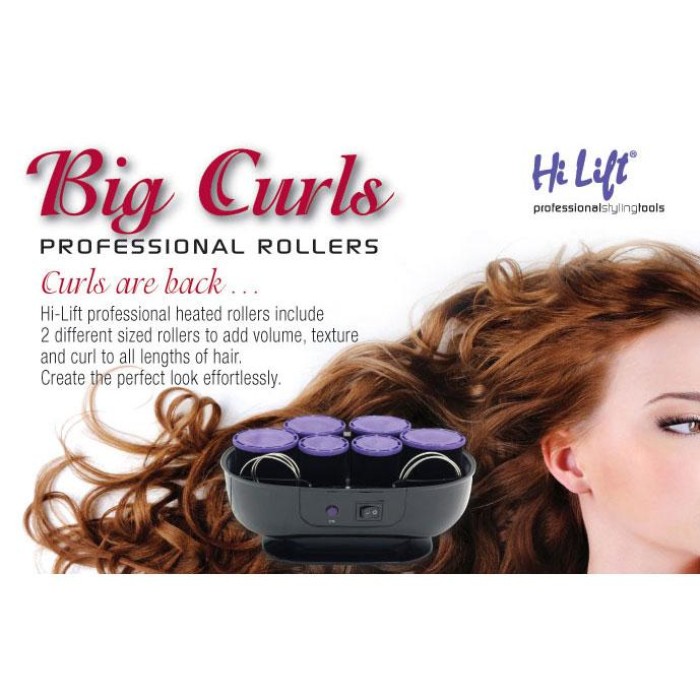 Hi Lift Big Curls Hot Rollers Mini Set - 6pc