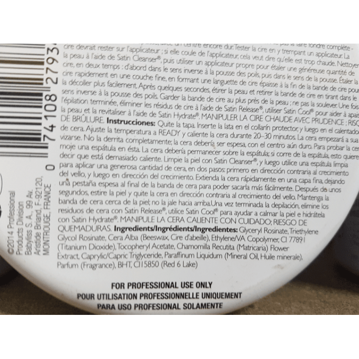 Satin Smooth Wild Cherry Hard Wax with Vitamin E