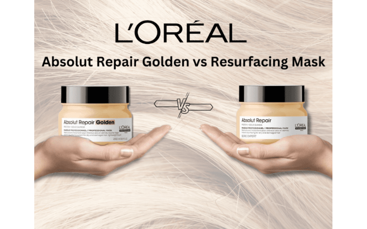 L'Oréal Absolut Repair Golden vs Resurfacing Mask