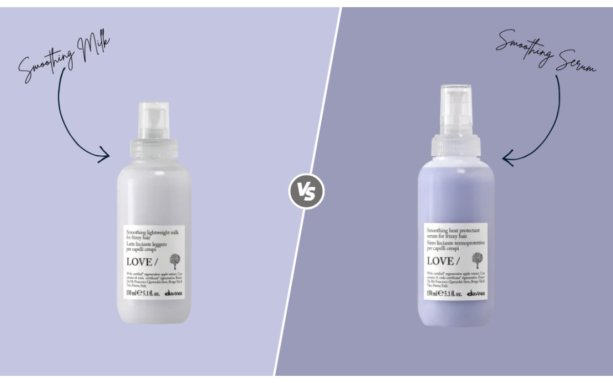 Davines Love Smoothing Lightweight Milk vs Smoothing Serum: What Is the Difference?