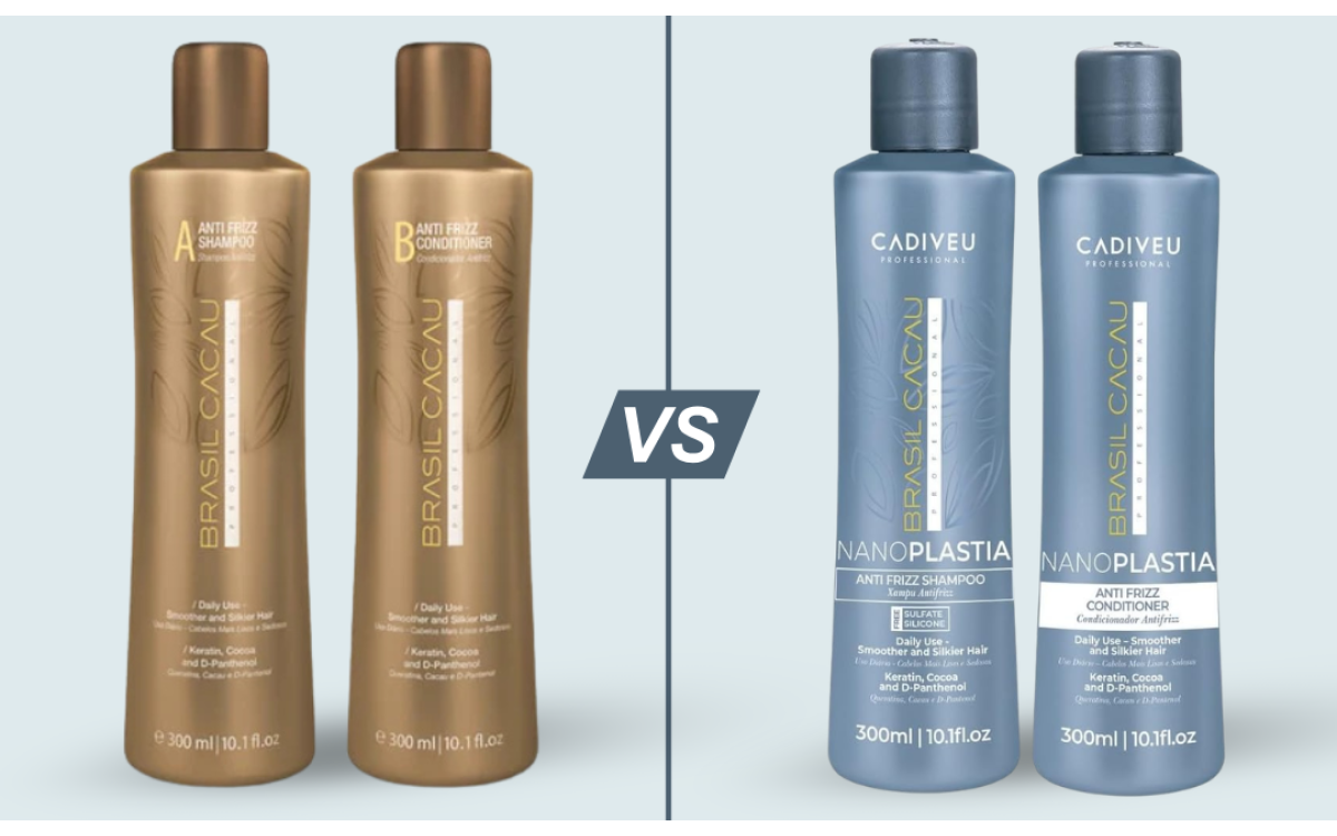 Brasil Cacau Keratin Anti Frizz VS Nanoplastia Anti-Frizz Shampoo & Conditioner