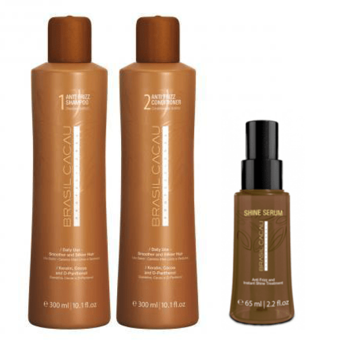 Brasil Cacau Keratin Anti Frizz Trio Pack