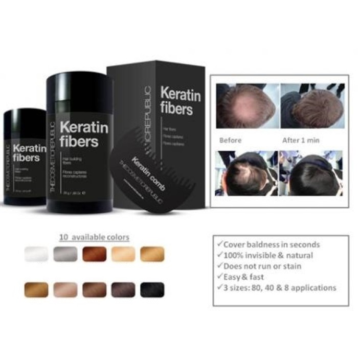 The Cosmetic Republic Keratin Hair Fibers 12.5g The Cosmetic Republic Keratin Hair Fibers 12.5g