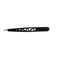 Black Tweezer Point with Pouch 14063