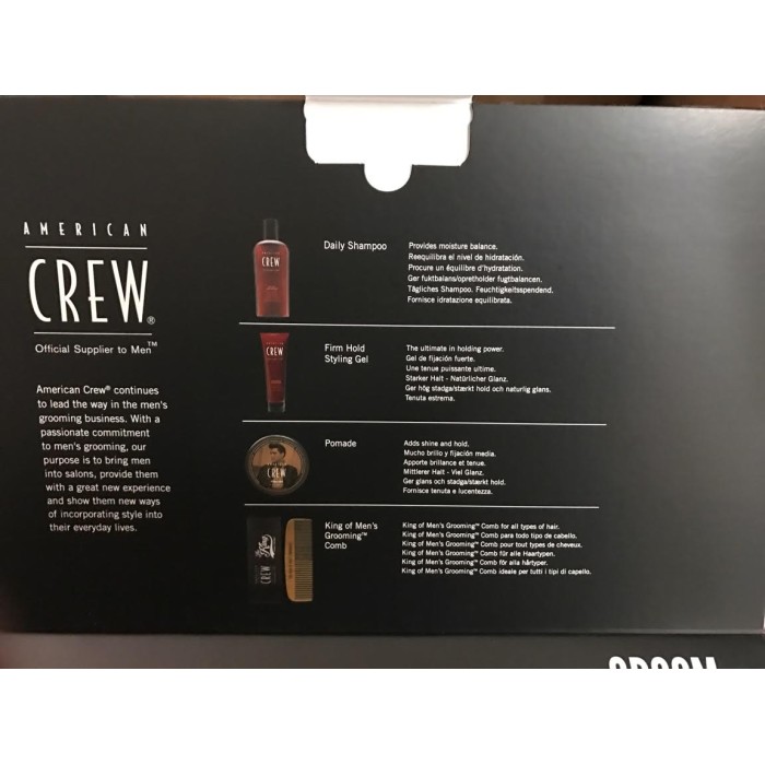 American Crew  King Of Mens Grooming With Pomade