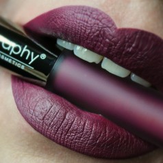 Lip Lava Liquid Lipstick Obsidian (Purple Maroon Matte)
