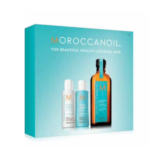 Moroccanoil Original Oil Treatment with Travel Shampoo and Conditioner