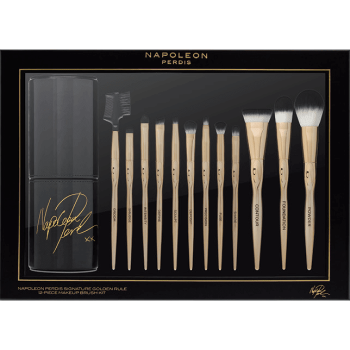 Napoleon Perdis Signature Golden Rule 12-piece Makeup Brush Kit