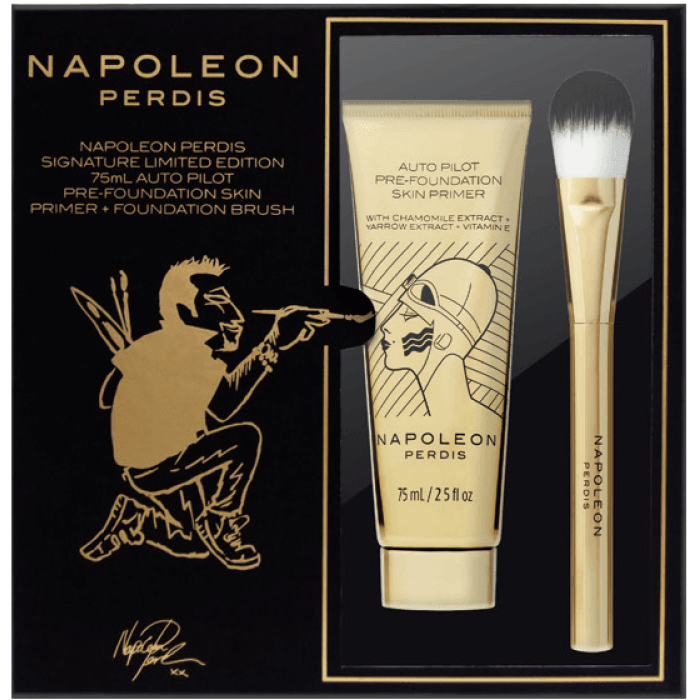 Napoleon Perdis Signature Limited Edition Auto Pilot Pre-foundation Skin Primer & Foundation Brush