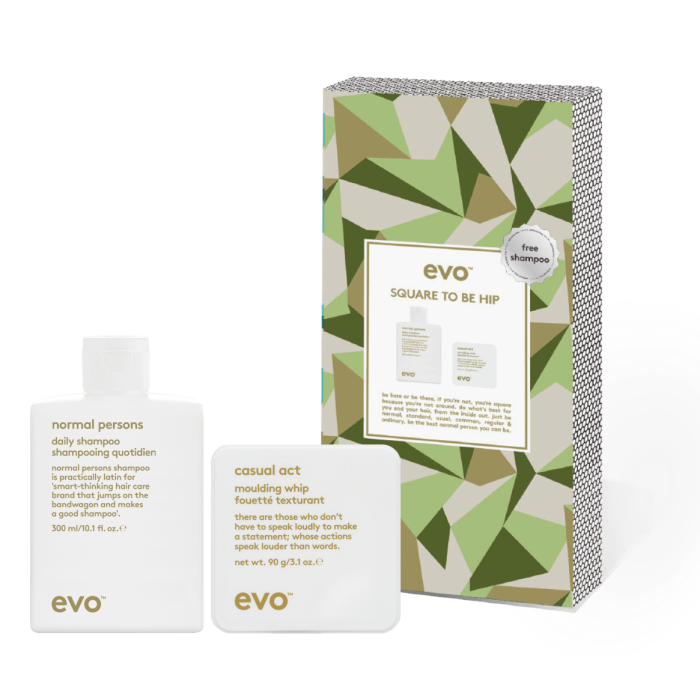 Evo Square To Be Hip - Casual Act with Free Shampoo