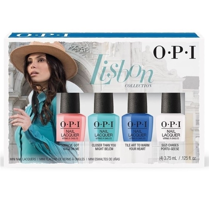 OPI Lisbon Nail Lacquer Mini 4 Pack