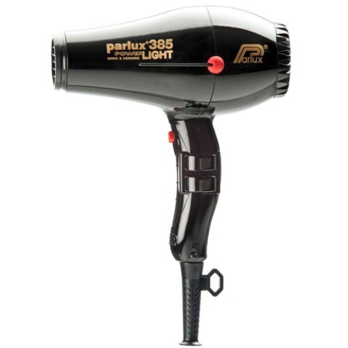Parlux 385 Power Light Ceramic and Ionic Hair Dryer Black