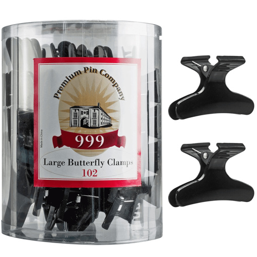 Premium Pin Company 999 Large Black Butterfly Clamps