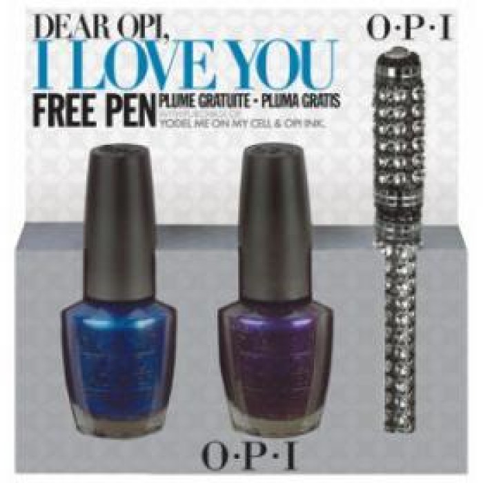 OPI Dear OPI I Love You Duo 2 Yodel Me On My Cell and OPI Ink