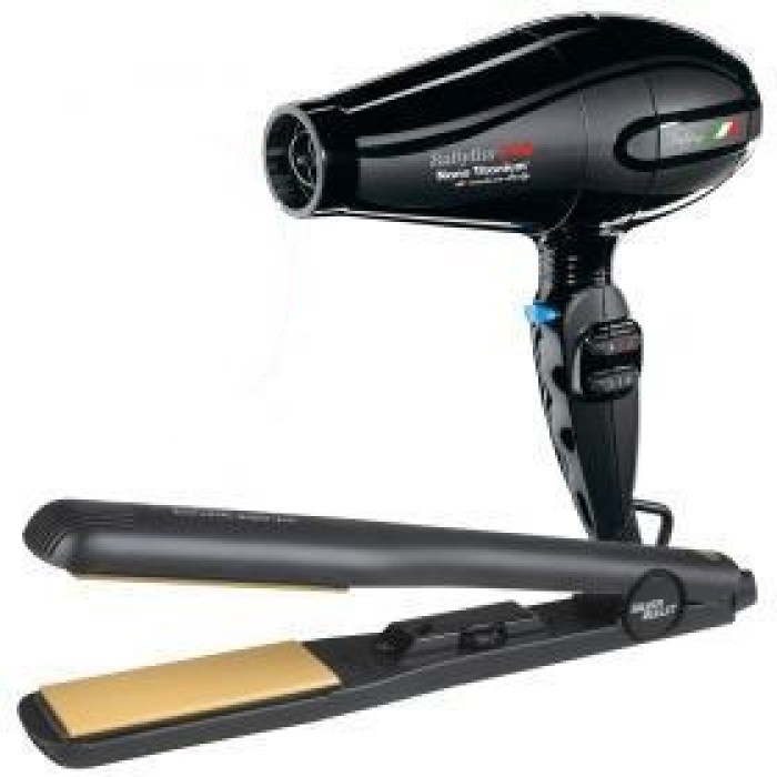 Silver Bullet Keratin 230 Wide Plate Straightener & Babyliss Portofino 6600 Pack