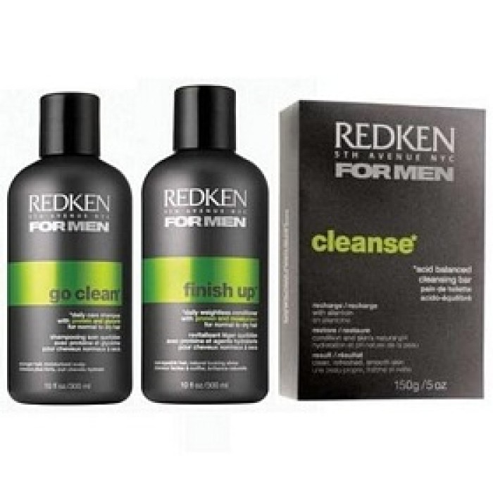 Redken For Men Go Clean Pack with Free Cleanse Bar