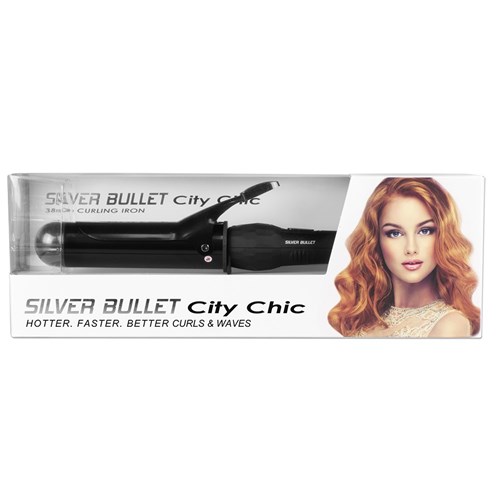 Silver Bullet City Chic Ceramic 38mm Curling Iron 