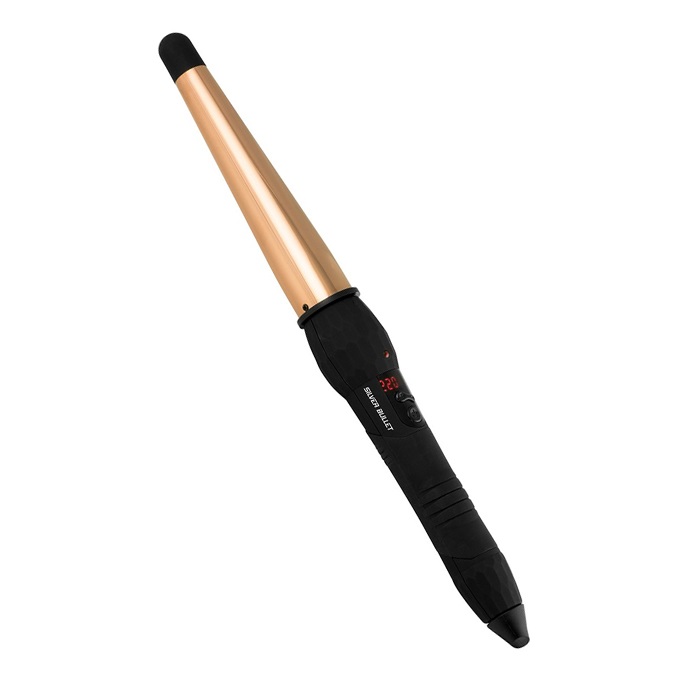 Silver Bullet Fastlane Rose Gold Titanium Conical Curling Wand