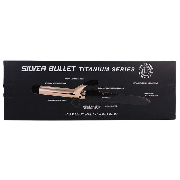 Silver Bullet Fastlane Rose Gold Titanium Curling Iron 38mm My