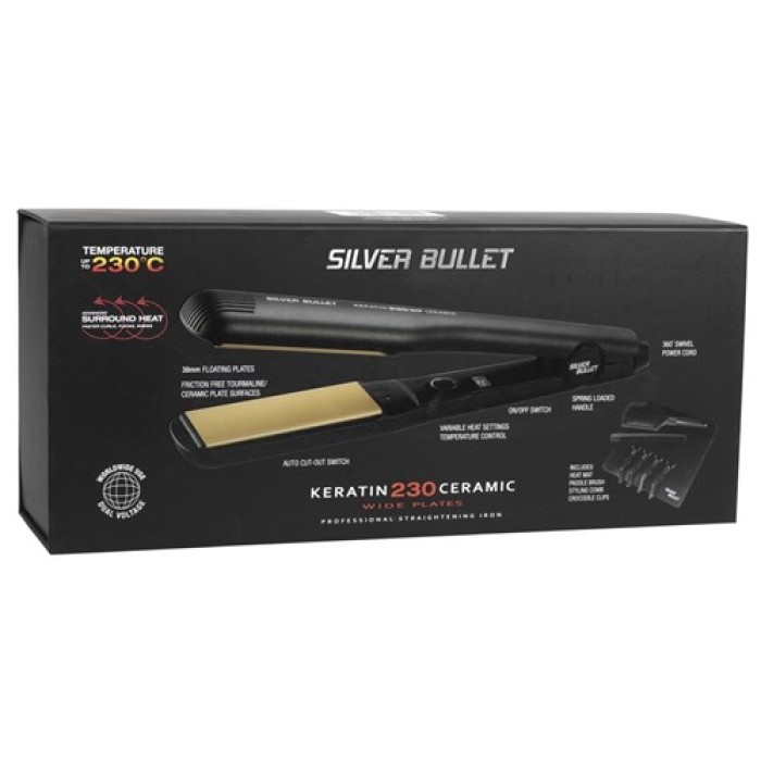 Silver Bullet Keratin 230 Ceramic Wide Hair Straightener