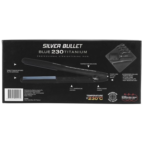 Silver Bullet Keratin 230 Titanium Blue Hair Straightener 