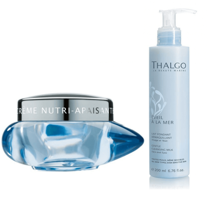 Thalgo Cold Marine Nutri-Soothing Cream With Free Gentle Cleansing Milk Duo