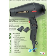 3800 Eco Ceramic & Ionic Hair Dryer Black