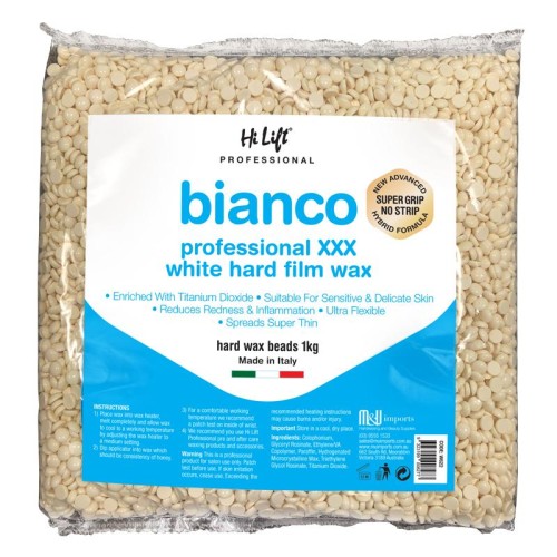 Hard Film Wax Beads - Bianco 1kg