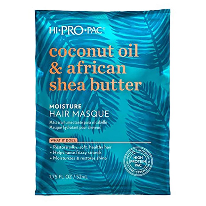 Hi Pro Pac Coconut Oil & African Shea Butter Frizz Taming Hair Treatment