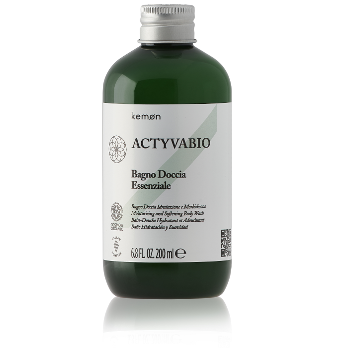 Kemon Actyvabio Bagno Doccia Essenziale - Moisturising & Softening Body Wash