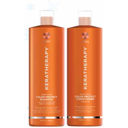 Keratherapy Keratin Infused Color Protect Shampoo & Conditioner 1 Litre Duo