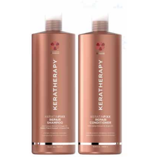 Keratherapy KeratinFIXX Repair Shampoo & Conditioner 1 Litre Duo