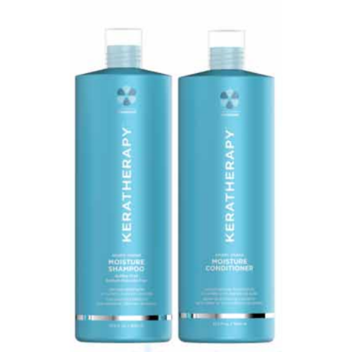 Keratherapy Keratin Infused Moisture Shampoo & Conditioner 1 Litre Duo