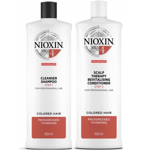 Nioxin System 4 Cleanser & Conditioner 1 Litre Duo