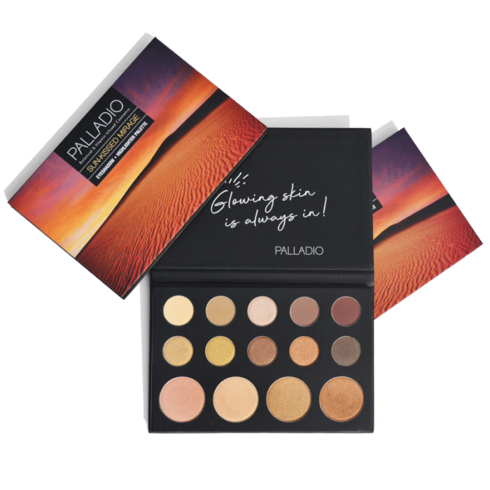 Palladio Sunkissed Mirage Eyeshadow + Highlighter Palette