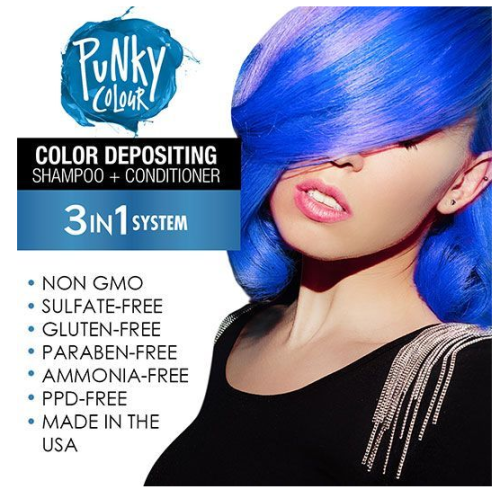 Punky Colour 3-in-1 Color-Depositing Shampoo + Conditioner - Bluemania | My  Haircare & Beauty