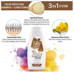 3-in-1 Color-Depositing Shampoo + Conditioner - Mochanificent 250ml