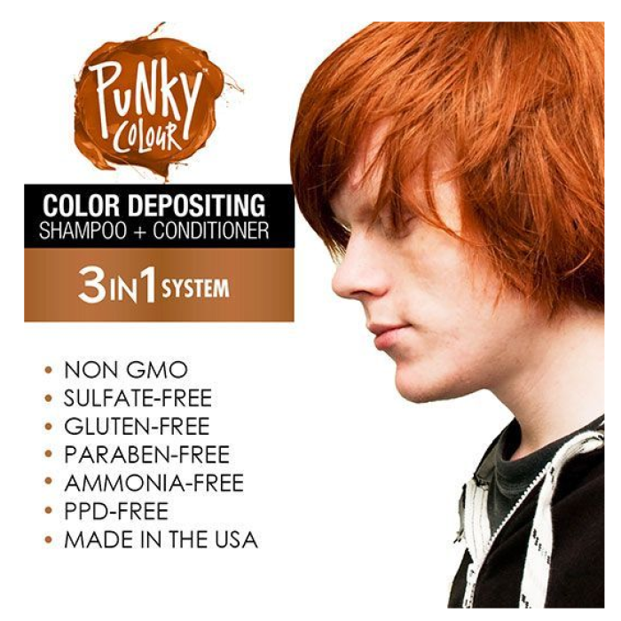 Punky Colour 3-in-1 Color-Depositing Shampoo + Conditioner - Mochanificent